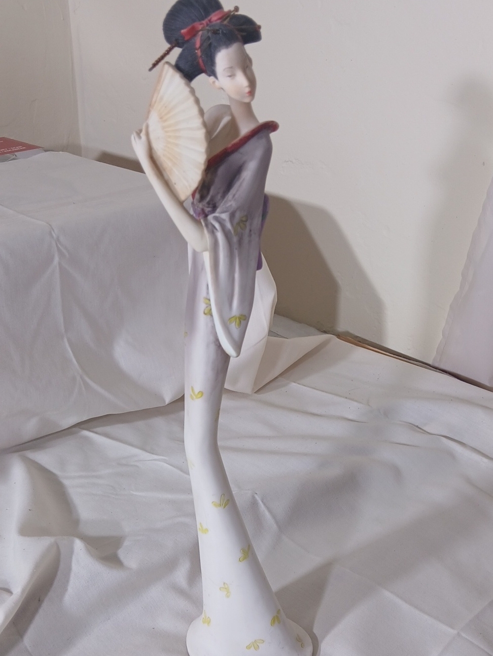Women's Lavender & White Satin Sleep Robe - Brand Unspecified